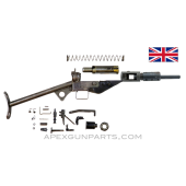 STEN Mk 2 SMG Parts Set, With 7.75&quot; Blaster Barrel, &quot;T&quot; Stock, 9mm Luger, *Good* 