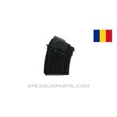 AK-47 Magazine, 10rd Double Stack, 7.62x39, Romanian, Blued Steel *NOS* 