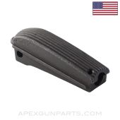 1911 Pistol Mainspring Housing, Vertical Ribs, Lanyard Loop, No Parts Fitted, Cast Steel, Gunmetal finish *NEW*