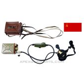 Soviet Comms Headset with Battery and Leather Carrier, *Very Good* 