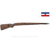 Yugoslavian M48 Mauser Stock, 37", Stripped w/ Bayonet Lug, Wood *Good* 