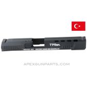 Canik TP9 SFL Long Slide for PARTS only! Includes Extractor & End Cap, 9X19 *Cracked Rail-As Is* 