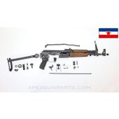 Yugoslavian M70AB Milled Under Folder Parts Set, Partially Matching, 7.62x39 *Good* 
