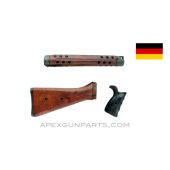 G3 / HK91 Wood Stock w/Handguard & Grip, No Recoil Spring Assembly, *Very Good* 