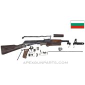 Bulgarian AK-74 Parts Kit, Plum Polymer Furniture, Russian Trunnion, 5.45x39 *Very Good* 