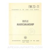 Rifle Marksmanship, Field Manual, Department of The Army, Paperback 1964, FM 23-71 *Good*