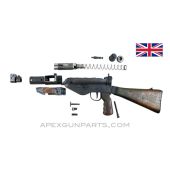 STEN Mk 5 SMG Parts Set with Wood Stock &amp; Grip, 9mm Luger, British
