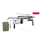 PM-63 RAK SMG Parts Kit, Matching Numbers, w/ Pouch, Polish, 9X18 Makarov *Very Good* 