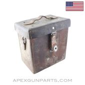 U.S. M13 Leather Carrying Case for M1 Telescopic Sight, No Shoulder Strap, Missing 2 Screws, D29378 *Good* 