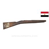 Egyptian Carcano M91/38 Cavalry Carbine Stock, 26.5", Stripped, Wood *Fair*