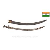 18th Century Indian Talwar Battle Sword & Scabbard *Fair Condition / Heavy Use*