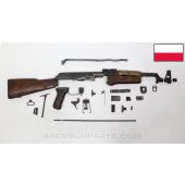 Polish KbK Model "N" Milled AK-47 Parts Kit, Wood, Partially Matching, No Scope Rail, 7.62X39 *Good*