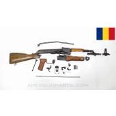 Romanian M63 AKM Parts Kit, Dated 1964, w/ Demilled Barrel, Laminated Wood Stock, Matching, 7.62X39 *Good*