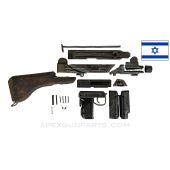 UZI Parts Kit w/ Cut Receiver, No Sear , Wood Stock, 9X19 *Good* 