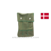 Madsen M-50 Magazine Pouch, Silver Button, Canvas, *Very Good* 