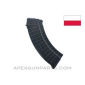 AK-47 Magazine, 25rd, Black Polymer, 7.62X39, Polish *NEW* 