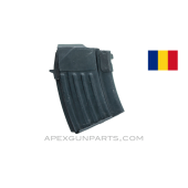 AK-47 Magazine, 10rd Steel, 7.62x39, Romanian, Blued, *Good* 