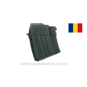 WASR-10 AK Magazine, 5rd Single Stack, Blued Steel, Romanian, 7.62x39, *Good* 