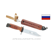 Russian AK-47 Bayonet and Scabbard, Type 3, Izhevsk, *Fair* 