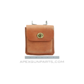 M1 Carbine Leather Belt Pouch, Brown, Colombian, *NOS* 