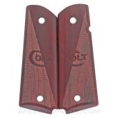 Colt 1911 Grip Panel Set,  Stained Wood, Brown *NOS*