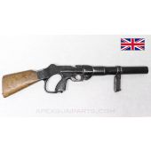 Webley-Schermuly Gas / Riot Gun, Wood Stock, Metal Alloy, Missing Front Sight Post, 37mm *Good*