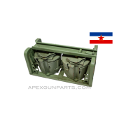 MG-42 / M53 / MG-34 Basket Carrier with Belt Drums, JNA Green, *Very Good* 