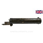 Vickers Machine Gun Smooth Water Jacket w/ Trunnion, Stripped, Green Painted *Good* 