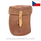 VZ-58 Four Magazine Divided Pouch, Leather *Very Good* 