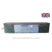 Vickers / Lewis MG Transit Chest, 48", Painted, *Fair*, Sold *As Is* 
