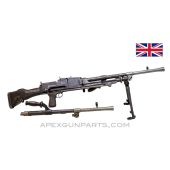 BREN Mk1m Parts Kit w/Cut Receiver Pieces, w/ Bipod, 2 MK1 Barrels .303 British *Good* 
