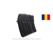 AK-47 Magazine, 5rd Steel Double Stack, Romanian, Blued, 7.62X39, *Very Good*