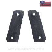 Colt 1911 Officer Model Grips, Black Polymer, *New Manufactured*