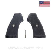 Webley MKVI Service Revolver Grips, w/ Screw, .455, *New Manufactured*