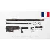 French AA52 MG Parts Set, w/ Barrel, 19.5", Cracked Feed Tray, 7.62x51 *Good*