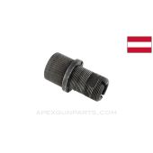 Schwarzlose M1907 / 12 Flash Hider And Water Jacket Threaded Insert Set, Some Stripped Threads *Fair* 