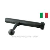Carcano M91/ M38 Rifle Bolt Body, Straight Handle, Stripped, Blued, 6.5 / 7.35 *Excellent* 