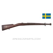 Swedish M38 Mauser Short Rifle Stock, Small Ring w/Barrel Bands *Good* 