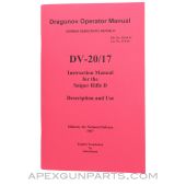 SVD Dragunov Operator's Manual, East German Issue, Translated From Original, Paperback, *NEW*