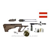 STEYR AUG Parts Kit w/Accessories, Austrian, Green Polymer, 5.56x45 NATO, *Good* 