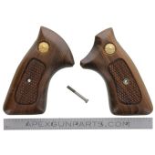 Taurus Revolver Wood Grips, Medium Frame, Checkered, *NOS* 