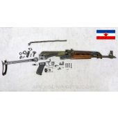 Yugoslavian M70AB1 Underfolder Kit w/Original Barrel, Flat Trunnion, Clipped Grenade Sights, Matching, 7.62X39 *Fair* 