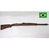 Brazilian 1908 Mauser Stock, Stripped, Flag Cartouche *Fair*