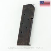 Colt 1911 Magazine, 7rd, Follower Style May Vary, .45 Auto, *Fair*
