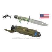 M9 Phrobis III Bayonet and Scabbard for M16A2 Rifle, *Fair* 