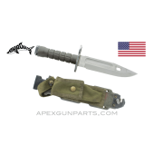 M9 Phrobis III Bayonet and Scabbard for M16A2 Rifle *Very Good* 