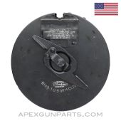Thompson "L" Drum Magazine, 50rd, Auto-Ordnance, Blued Steel, .45ACP *Very Good* 