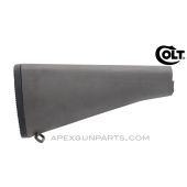 Colt AR-15 / M16A2 Buttstock w/Buttplate Assembly & Sling Swivel, Dark Gray Polymer *NEW* 