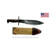 M1917 Bolo Knife and Scabbard, 1918 Plumb, *Fair* 