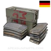 MG-13 Magazine Can, w/ 8 Magazines, 25rd, 7.92x57 *Poor*